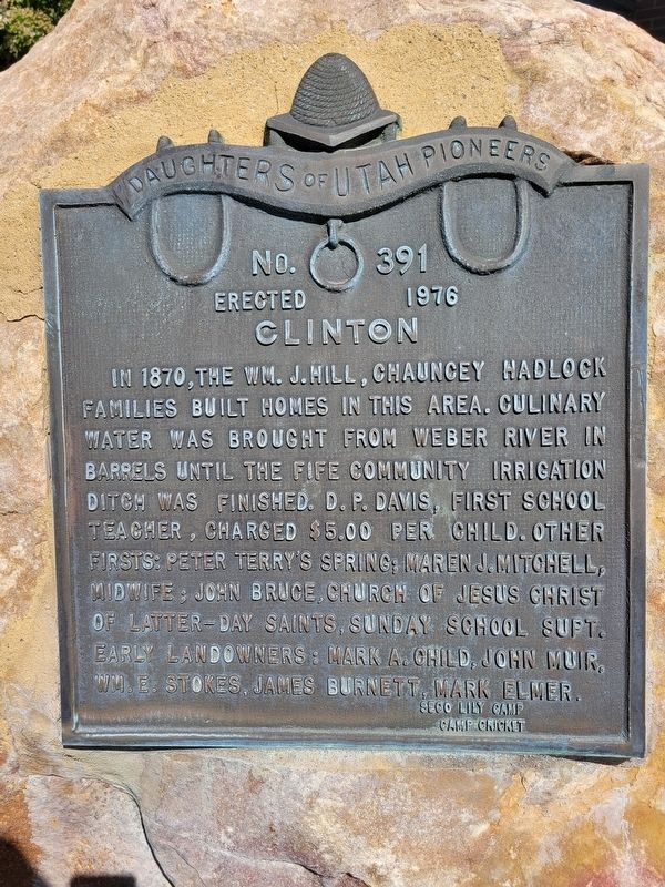 Clinton Marker. Click for full size. Clinton Marker image. Click for full size.