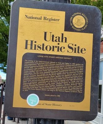 Lower 25th Street Historic District Marker image. Click for full size.