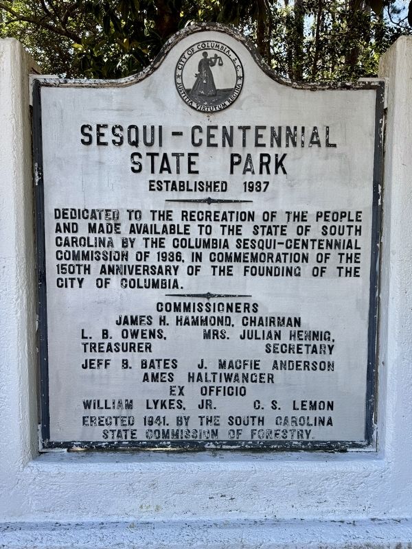 Sesqui - Centennial State Park Marker image. Click for full size.