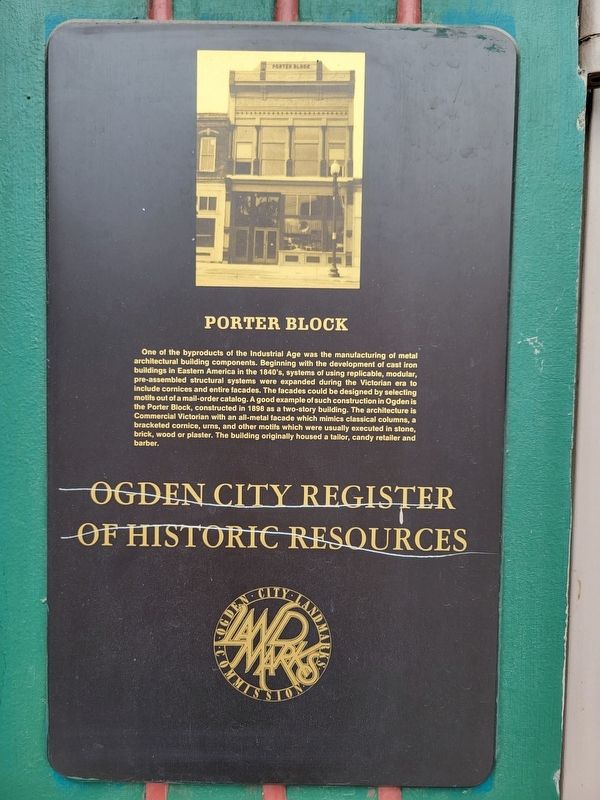 Porter Block Marker image. Click for full size.