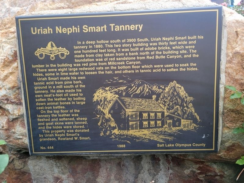 Utah Nephi Smart Tannery Marker. Click for full size. Utah Nephi Smart Tannery Marker image. Click for full size.