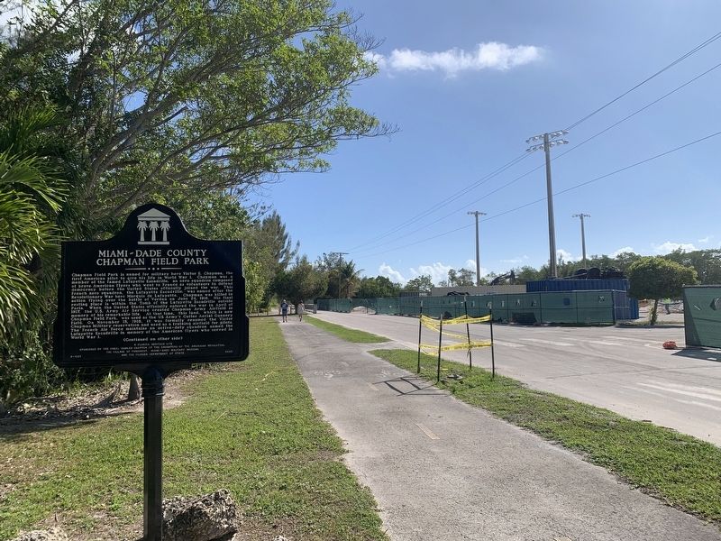 Miami-Dade County Chapman Field Park Marker image. Click for full size.