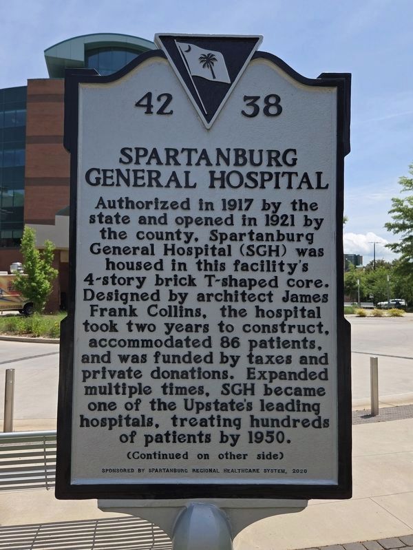 Spartanburg General Hospital Marker image. Click for full size.