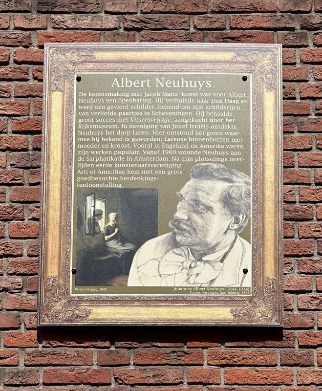 Albert Neuhuys Marker. Click for full size. Albert Neuhuys Marker image. Click for full size.