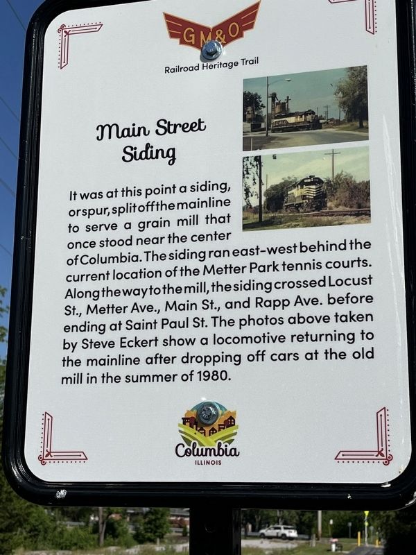 Main Street Siding Marker. Click for full size. Main Street Siding Marker image. Click for full size.