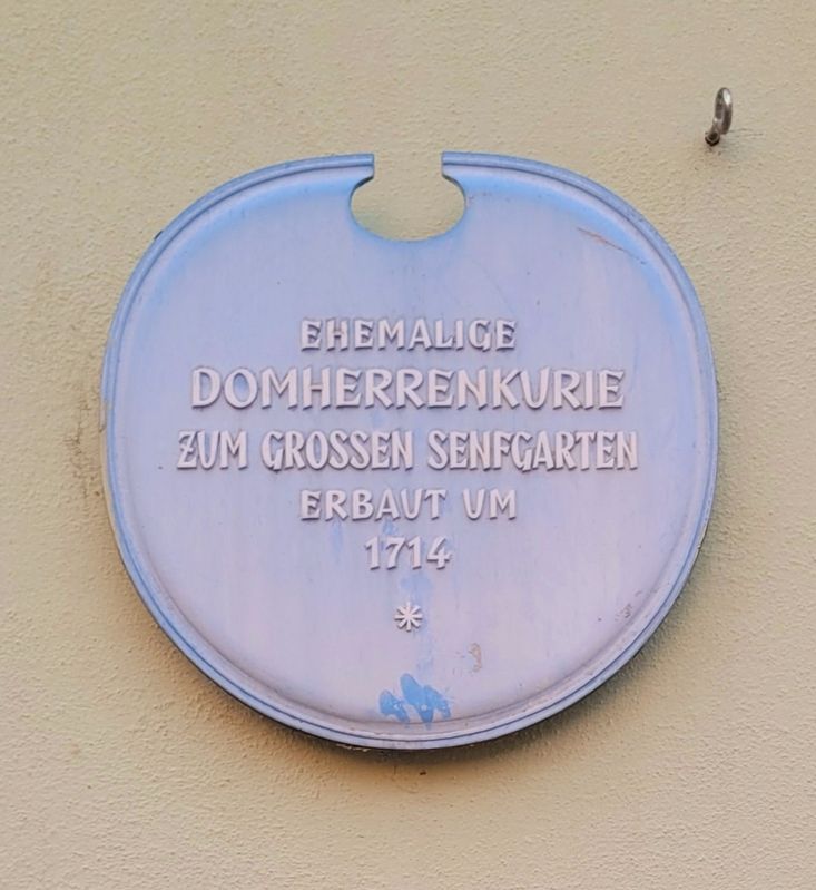 Ehemalige Domherrenkurie / Former Canon’s Residence Marker. Click for full size. Ehemalige Domherrenkurie / Former Canon’s Residence Marker image. Click for full size.