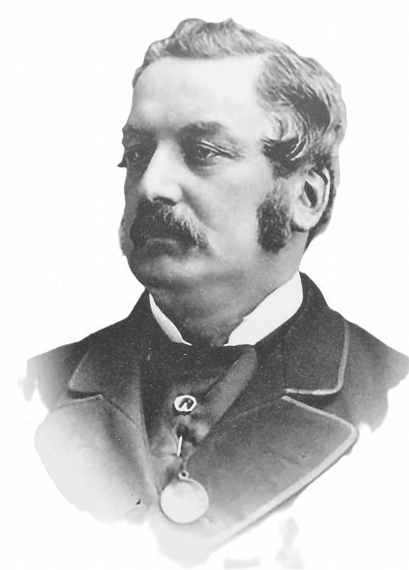 Marker detail: Frederic William Cumberland, ca. 1881 image. Click for full size.