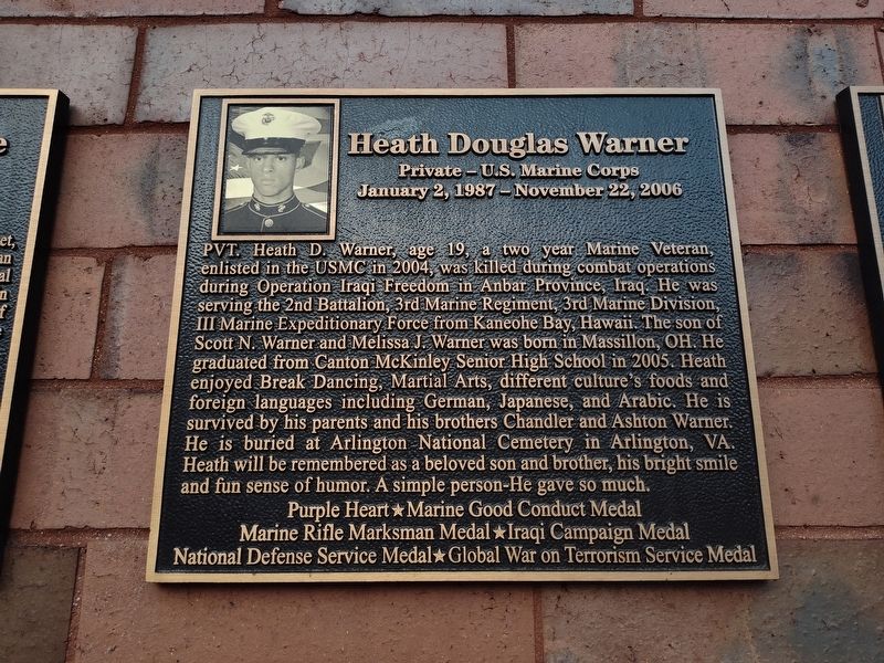 Heath Douglas Warner Marker image. Click for full size.