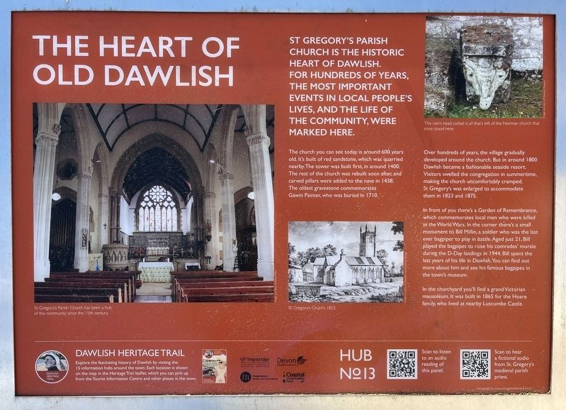 The Heart of Old Dawlish Marker image. Click for full size.