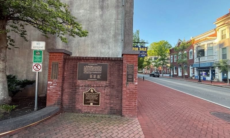 Revolutionary War Patriots Marker in Constitution Park image. Click for full size.