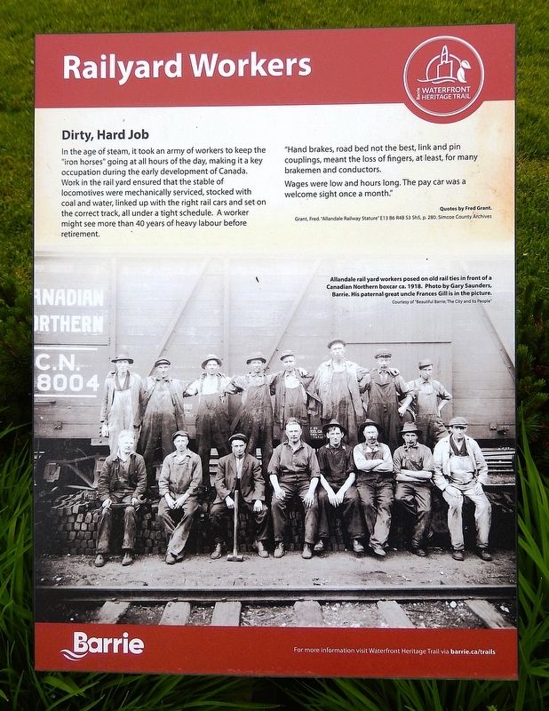 Railyard Workers Marker image. Click for full size.
