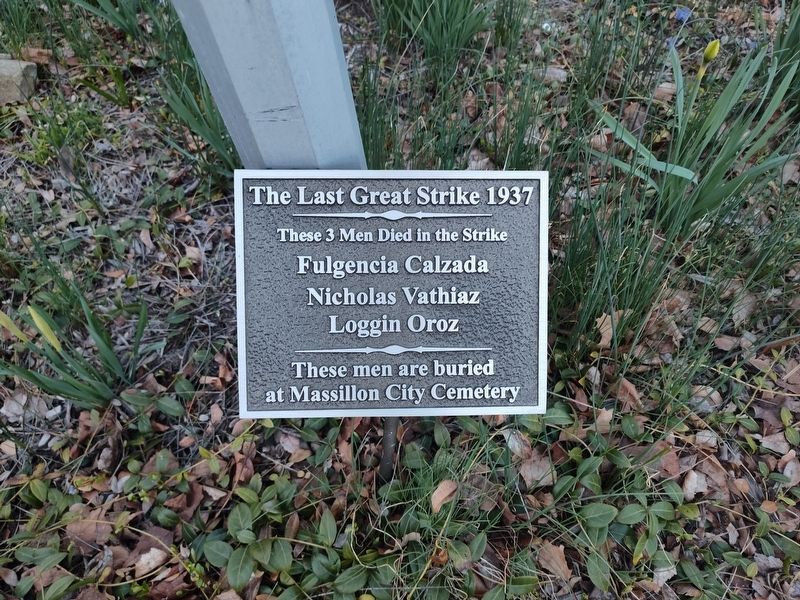 The Last Great Strike Marker image. Click for full size.
