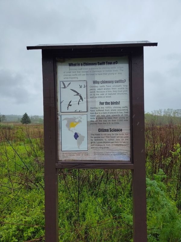 What is a Chimney Swift Tower Marker image. Click for full size.