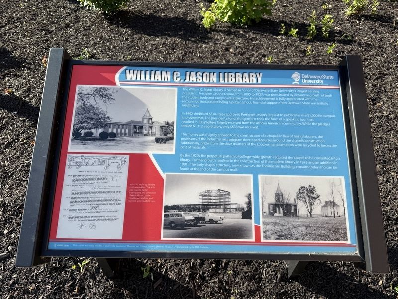 William C. Jason Library Marker image. Click for full size.
