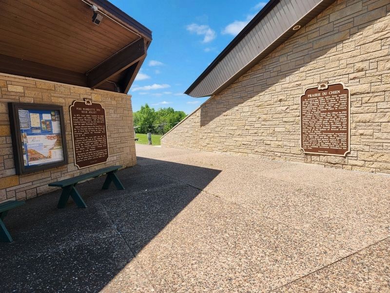 Pere Marquette and Sieur Jolliet Marker. Click for full size. Pere Marquette and Sieur Jolliet Marker image. Click for full size.