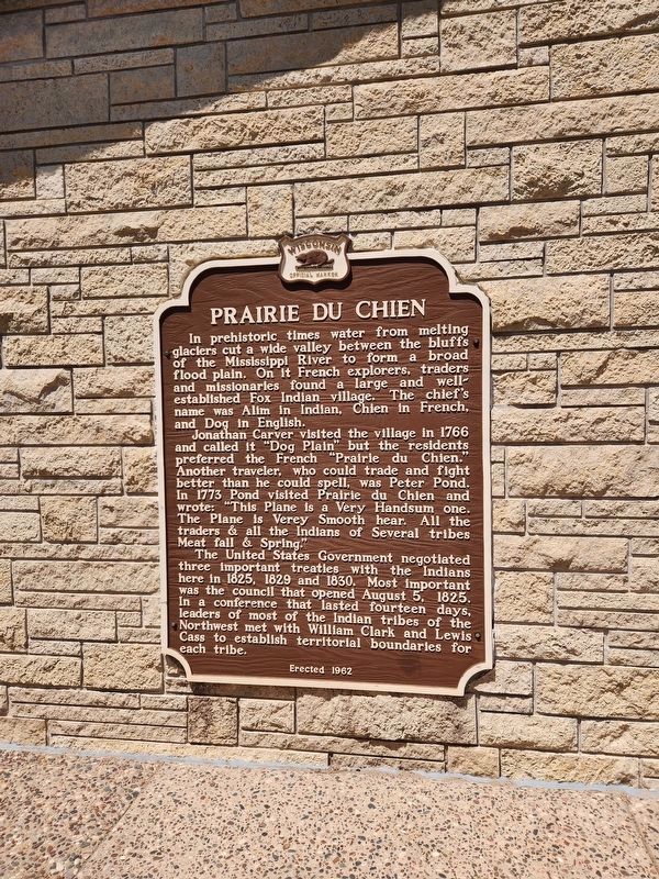 Prairie du Chien Marker. Click for full size. Prairie du Chien Marker image. Click for full size.
