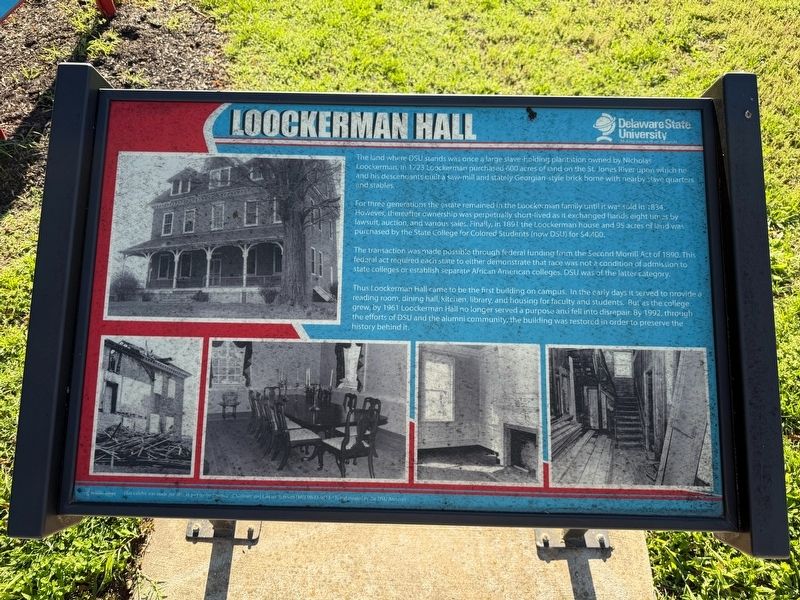 Loockerman Hall Marker image. Click for full size.