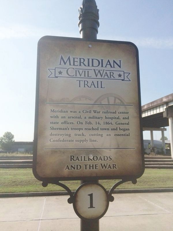Railroads and the War Marker image. Click for full size.