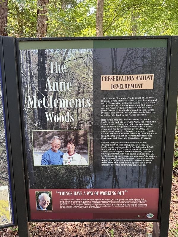 The Anne McClements Woods Marker image. Click for full size.