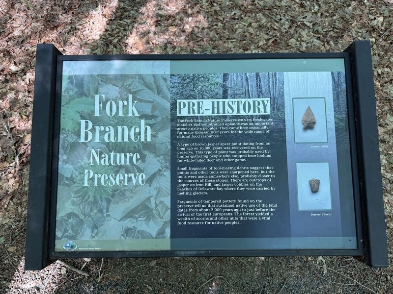 Fork Branch Nature Preserve Marker image. Click for full size.