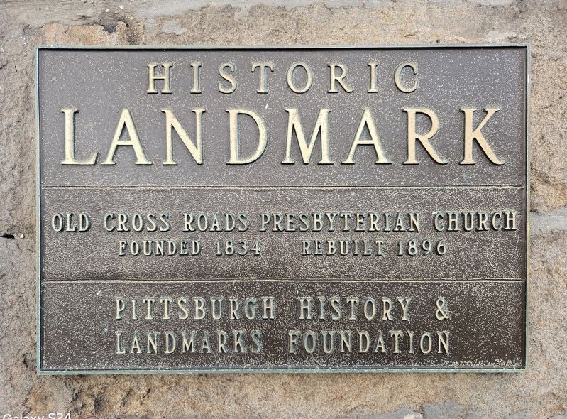 Old Cross Roads Presbyterian Church Marker image. Click for full size.