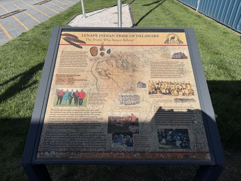 Lenape Indian Tribe of Delaware Marker. Click for full size. Lenape Indian Tribe of Delaware Marker image. Click for full size.