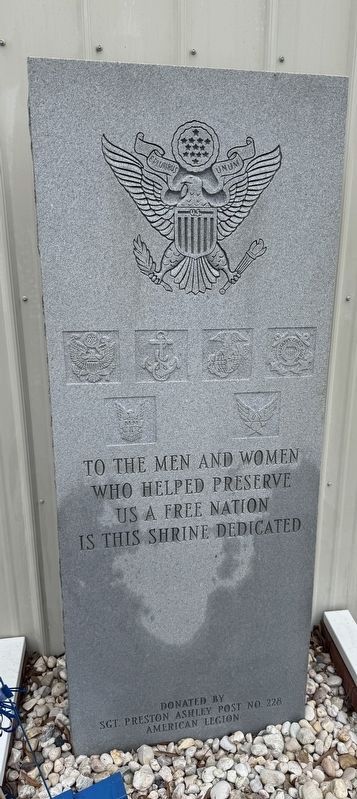 Veterans Memorial. Click for full size. Veterans Memorial image. Click for full size.