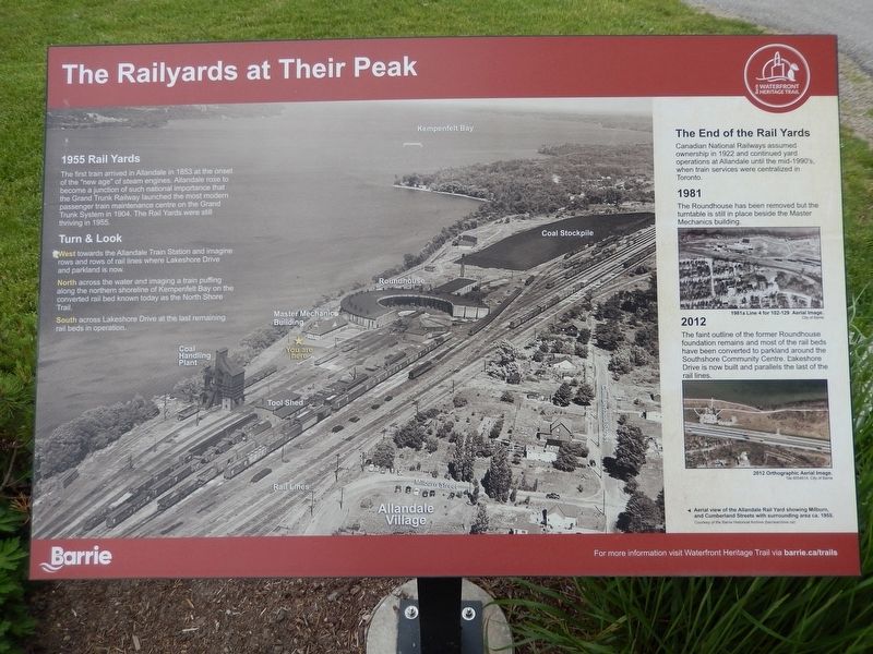 The Railyards at their Peak Marker image. Click for full size.