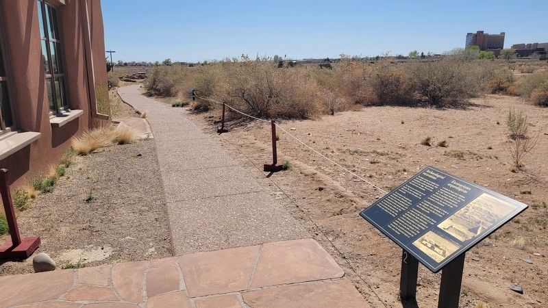The view of the marker along the walkway. Click for full size. The view of the marker along the walkway image. Click for full size.