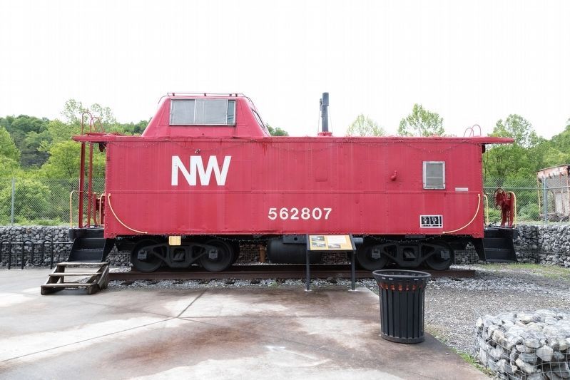 N&W Caboose 562807 and its Historical Marker. Click for full size. N&W Caboose 562807 and its Historical Marker image. Click for full size.