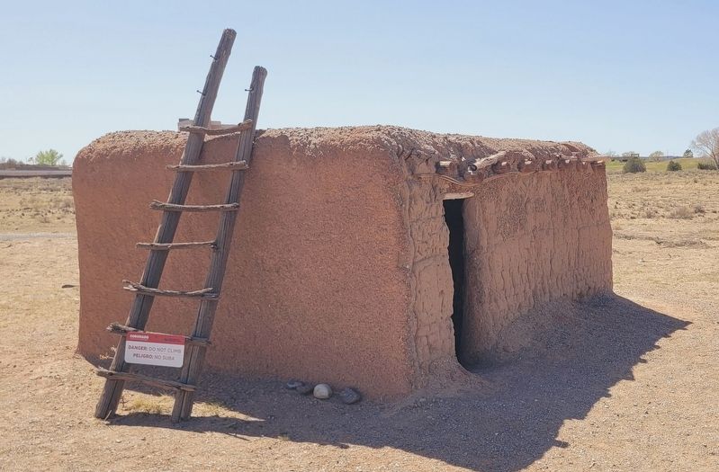Reconstructed Pueblo. Click for full size. Reconstructed Pueblo image. Click for full size.