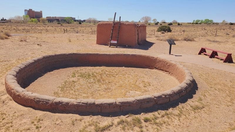 A filled in Kivas at Coronado Historic Site. Click for full size. A filled in Kivas at Coronado Historic Site image. Click for full size.