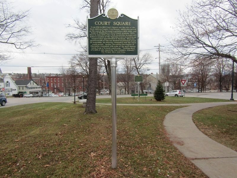 Court Square Marker. Click for full size. Court Square Marker image. Click for full size.