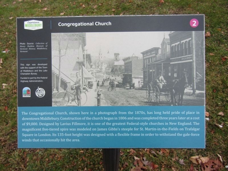 Congregational Church Marker. Click for full size. Congregational Church Marker image. Click for full size.