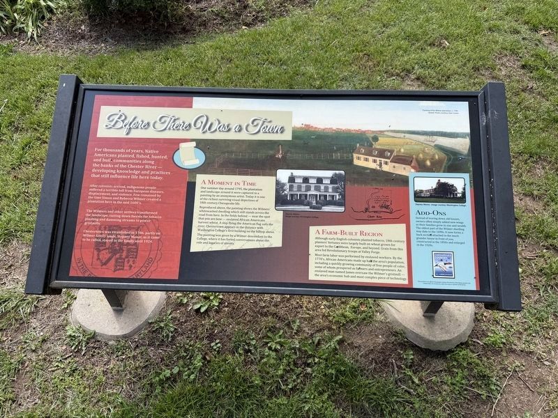Before There Was a Town Marker image. Click for full size.