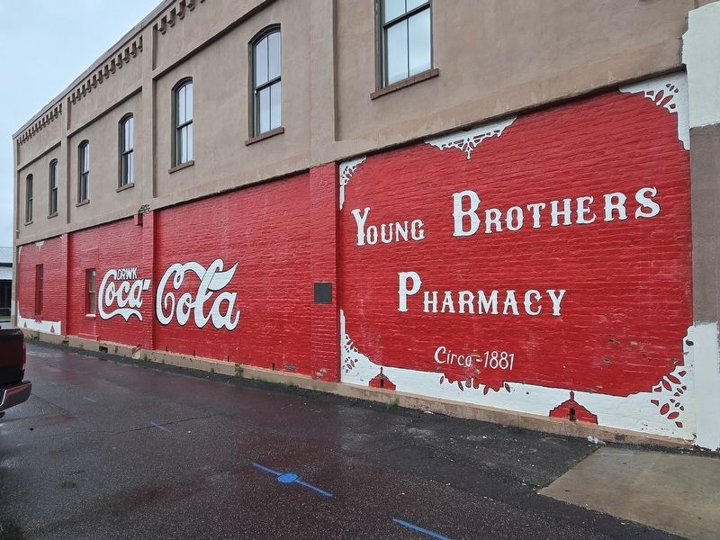 First Painted Coca-Cola Wall and Marker. Click for full size. First Painted Coca-Cola Wall and Marker image. Click for full size.