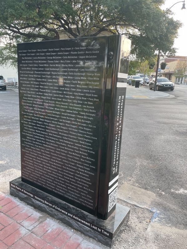 Requesting Transportation From Kingstree, South Carolina to Galveston, Texas Marker. Click for full size. Requesting Transportation From Kingstree, South Carolina to Galveston, Texas Marker image. Click for full size.