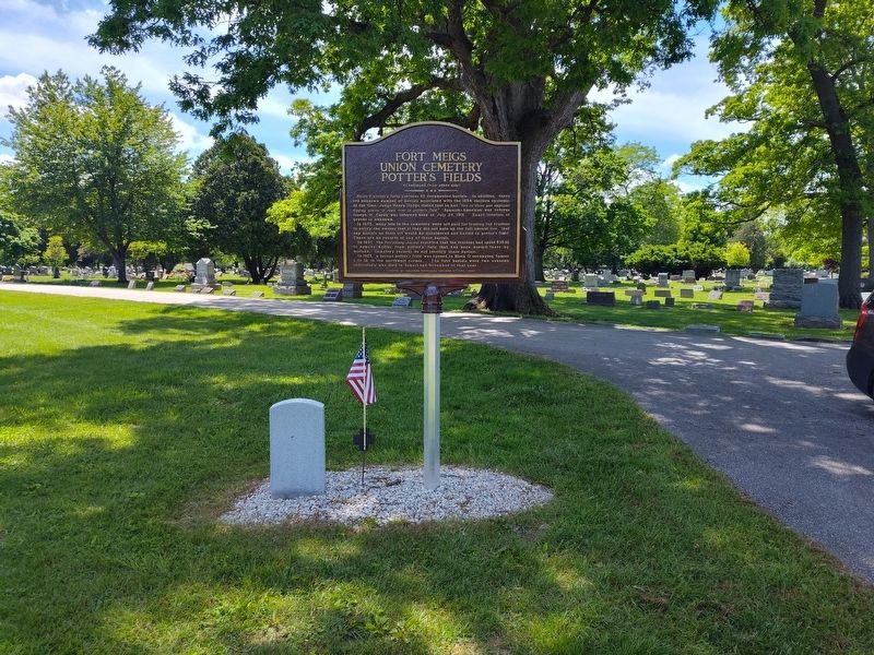 Fort Meigs Union Cemetery Potter's Field Marker image. Click for full size.