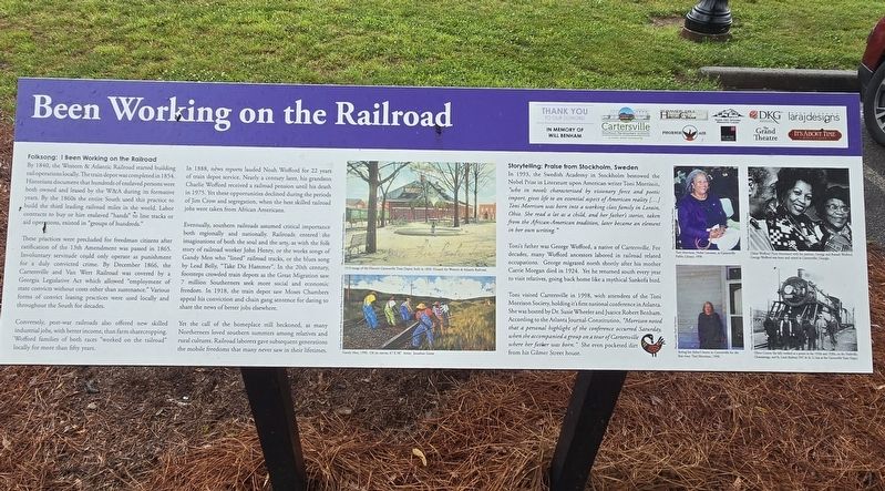 Been Working on the Railroad Marker image. Click for full size.