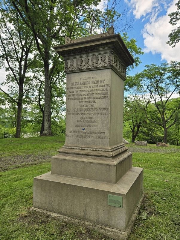 <i>Negley Memorial</i> Marker. Click for full size. <i>Negley Memorial</i> Marker image. Click for full size.