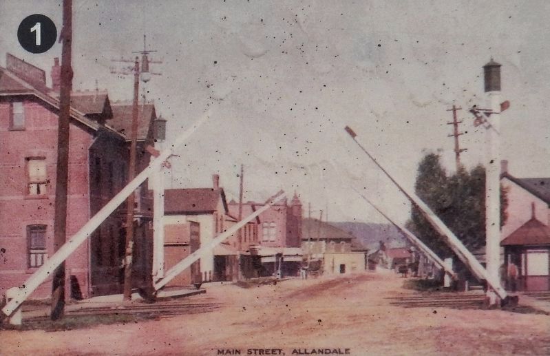Marker detail: Rail Crossing at Essa Road. Click for full size. Marker detail: Rail Crossing at Essa Road image. Click for full size.