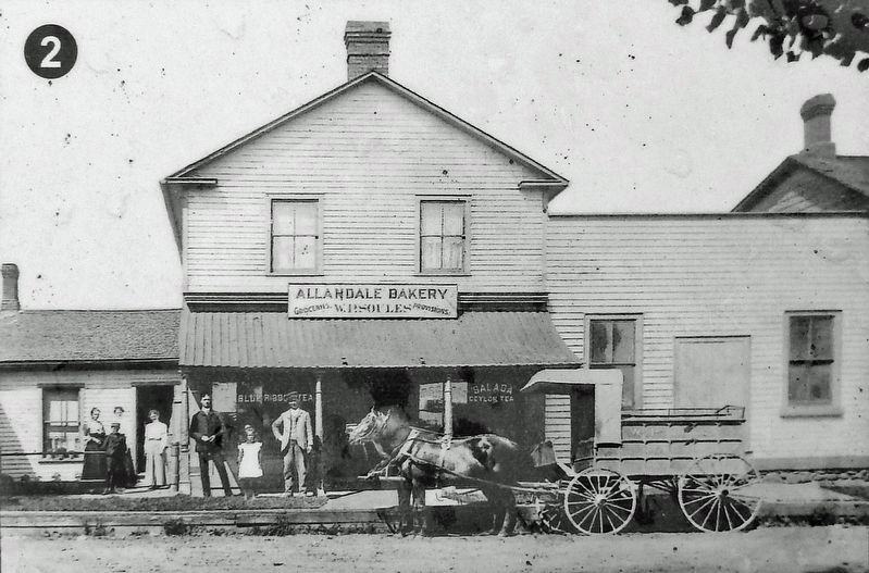 Marker detail: Allandale Bakery. Click for full size. Marker detail: Allandale Bakery image. Click for full size.