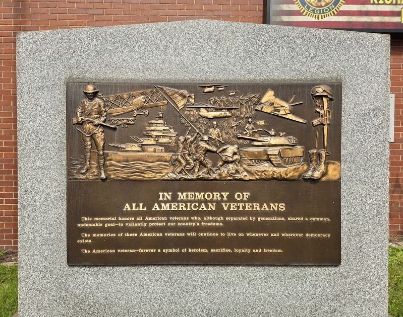 In Memory of All American Veterans Marker image. Click for full size.