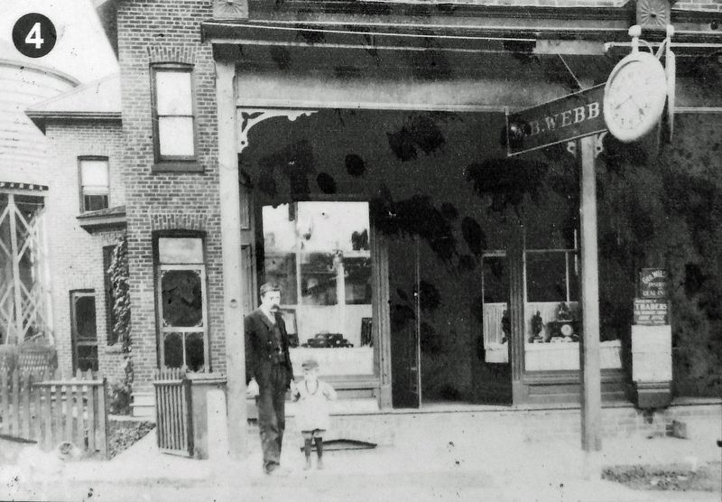 Marker detail: Webb's Jewelry Store, circa 1910. Click for full size. Marker detail: Webb's Jewelry Store, circa 1910 image. Click for full size.