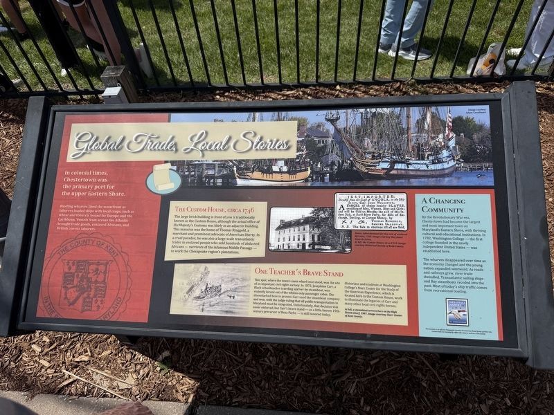 Global Trade, Local Stories Marker. Click for full size. Global Trade, Local Stories Marker image. Click for full size.
