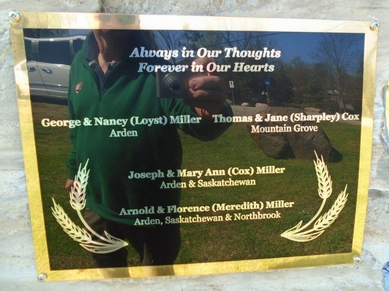 Arden Families Memorial Marker. Click for full size. Arden Families Memorial Marker image. Click for full size.