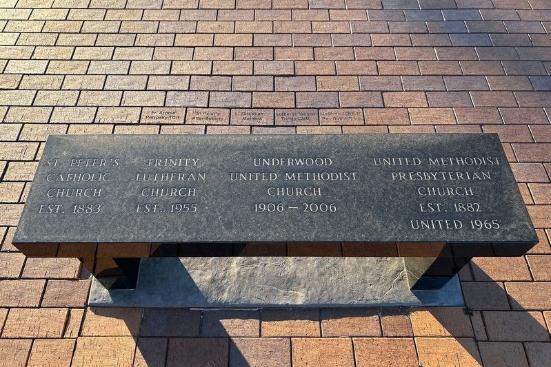 Churches Memorial Bench & Pavers. Click for full size. Churches Memorial Bench & Pavers image. Click for full size.