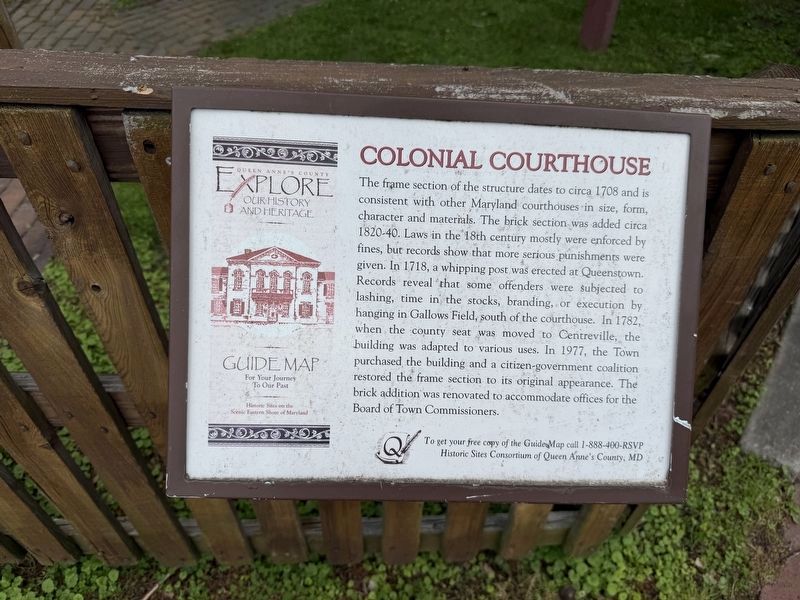 Colonial Courthouse Marker image. Click for full size.