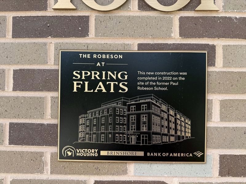 The Robeson at Spring Flats Marker image. Click for full size.