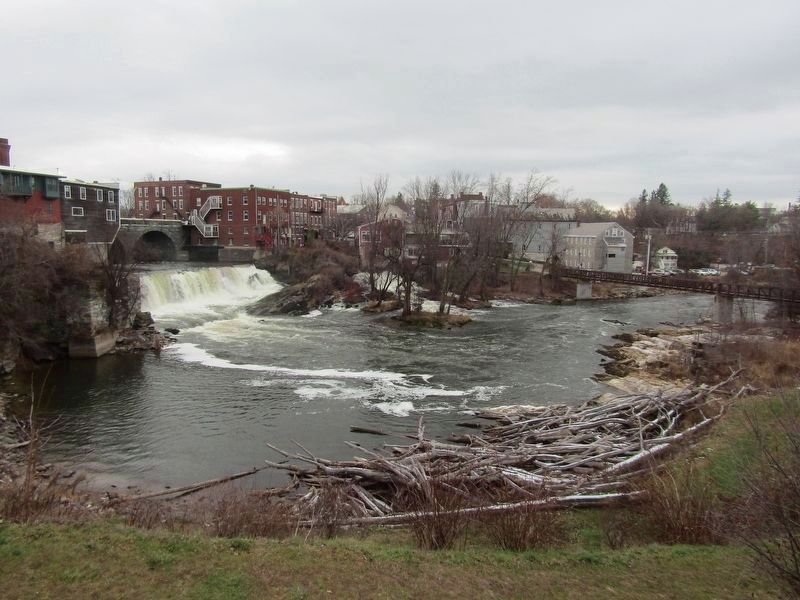 Otter Creek and Middlebury Falls. Click for full size. Otter Creek and Middlebury Falls image. Click for full size.
